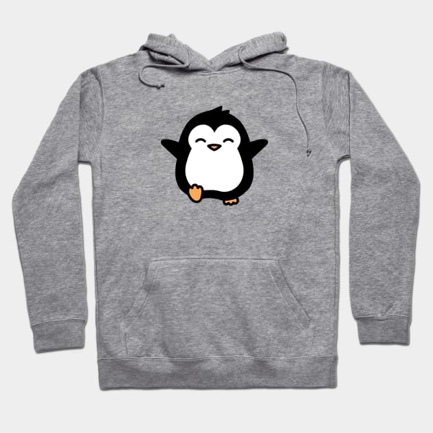 Penguin Hoodie by littlemandyart